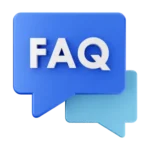 An blue image of frequently asked questions with seo services