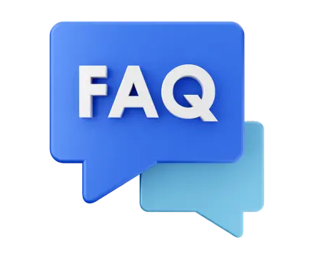 An blue image of frequently asked questions with seo services